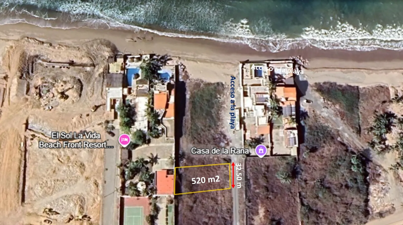 Terreno a unos pasos del mar en Playa El Delfín – Oportunidad de inversión en Mazatlán - 3