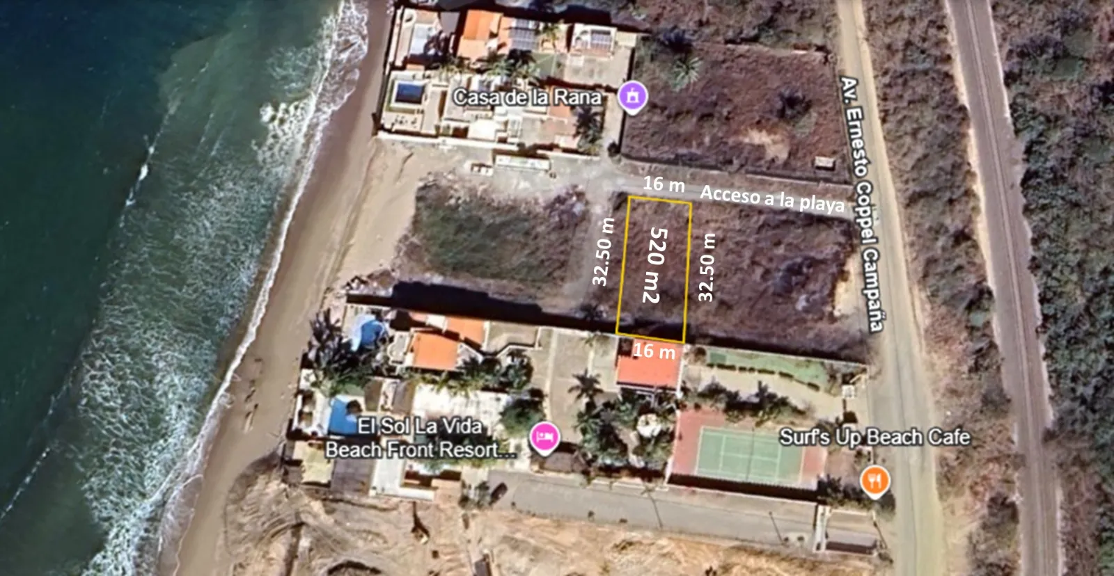 Terreno a unos pasos del mar en Playa El Delfín – Oportunidad de inversión en Mazatlán - 1