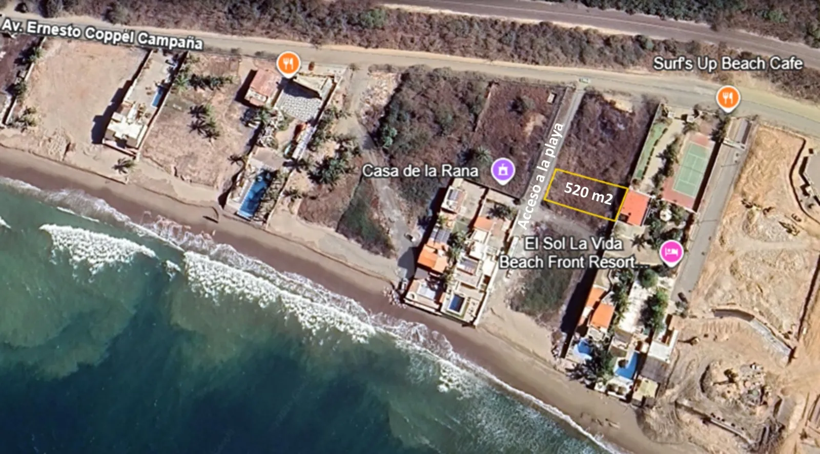 Terreno a unos pasos del mar en Playa El Delfín – Oportunidad de inversión en Mazatlán - 2