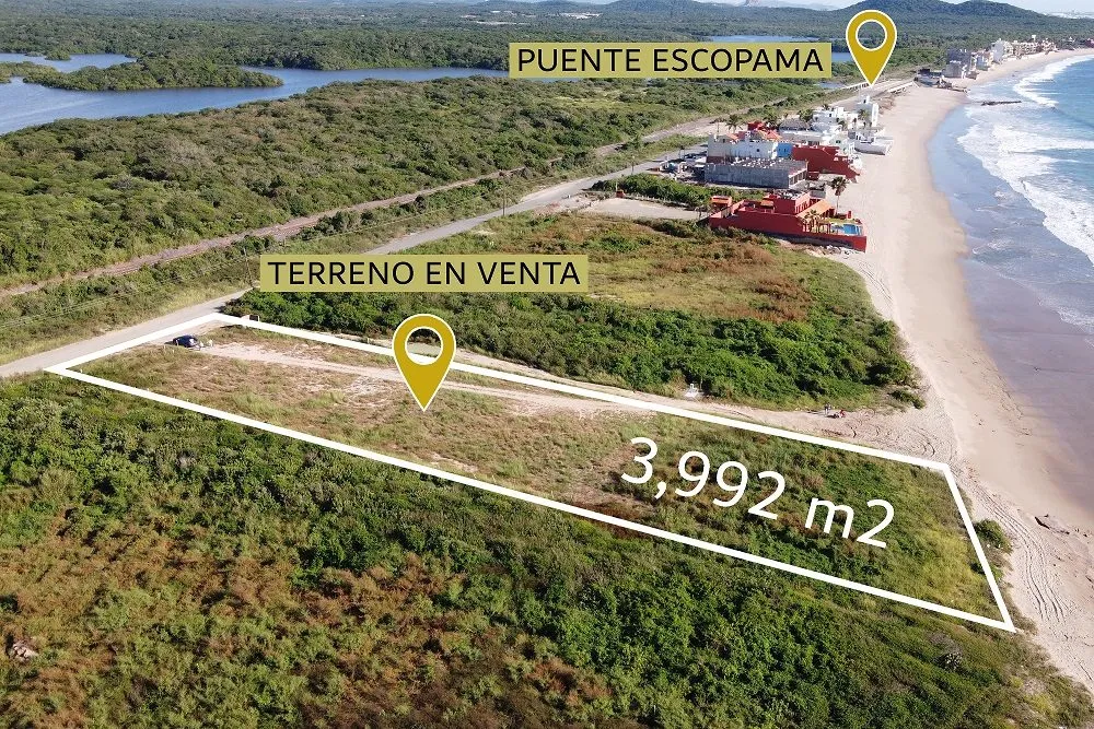 Terreno en Venta con 35m de Frente de Playa en el Nuevo Mazatlán - 2