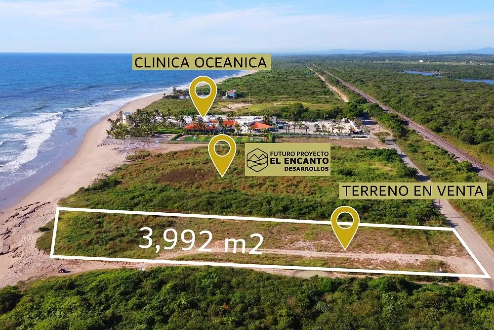 Terreno en Venta con 35m de Frente de Playa en el Nuevo Mazatlán - 1