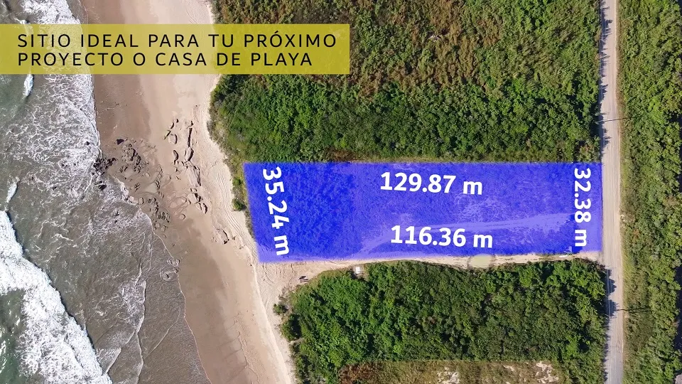 Terreno en Venta con 35m de Frente de Playa en el Nuevo Mazatlán - 3